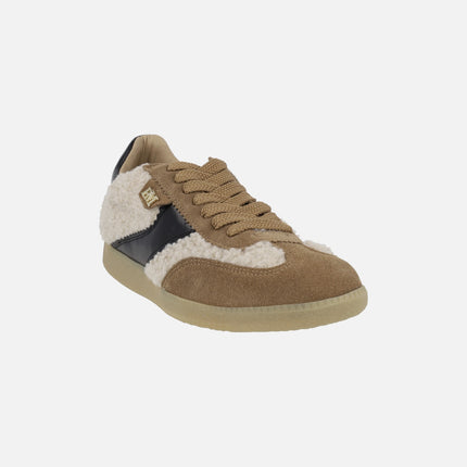 Zapatillas deportivas Weekend en combinado borreguillo