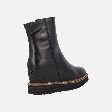 Botines de piel con cuña interior Merida