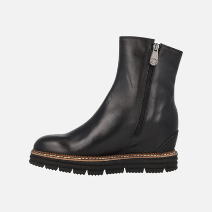 Botines de piel con cuña interior Merida