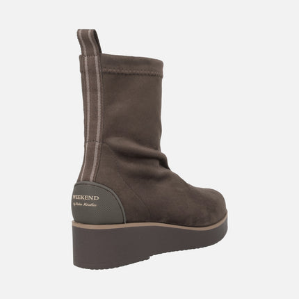 Botines Burano de ante strech con Water repellent