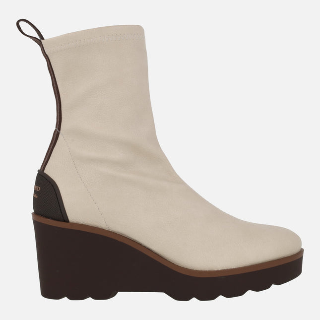 Botines de cuña Hita con water repelent Melinda Off