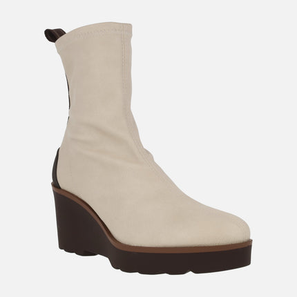 Botines de cuña Hita con water repelent Melinda Off