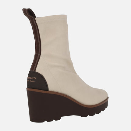 Botines de cuña Hita con water repelent Melinda Off