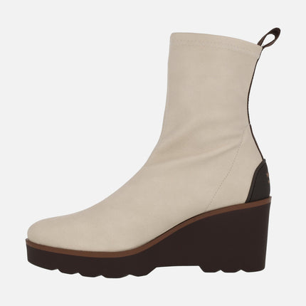 Botines de cuña Hita con water repelent Melinda Off