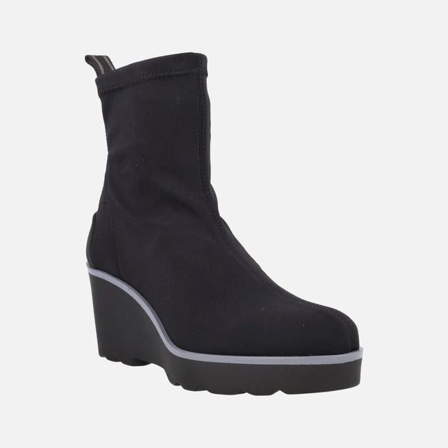 Botines de cuña en licra Water repelent Hita