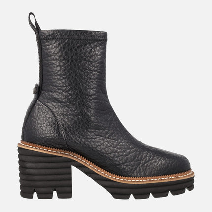 Botines de tacón efecto calcetín Water repelent