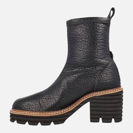 Botines de tacón efecto calcetín Water repelent