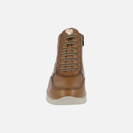 Botines deportivos Union con cordones elásticos y cremallera