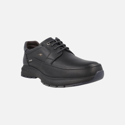 Zapatos negros de piel Triton con cordones y membrana Fluchos tex