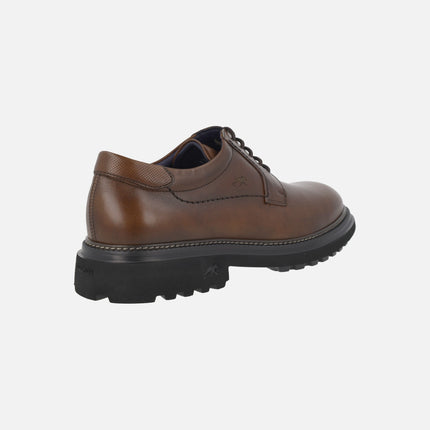 Zapatos marrones de piel Lincon con suela Extra light