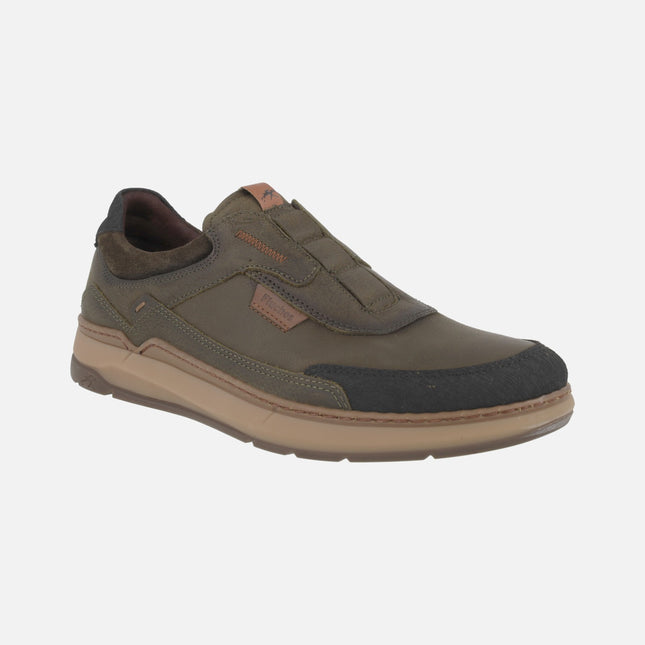 Zapatos deportivos para hombre Jeff en combinado kaki