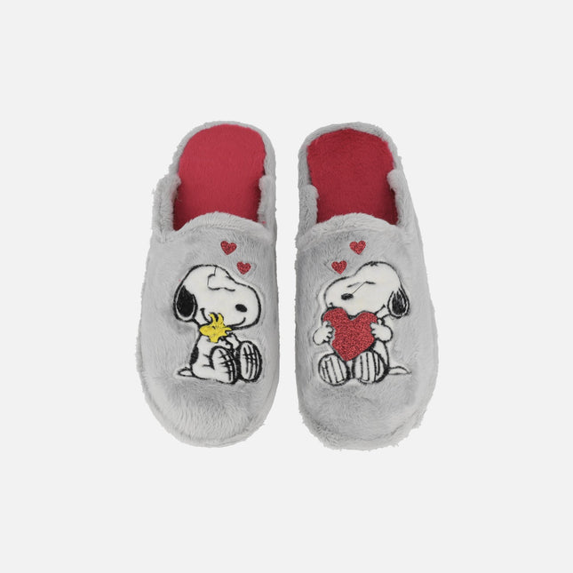 Zapatillas de casa descalzas para mujer con diseño de Snoopy