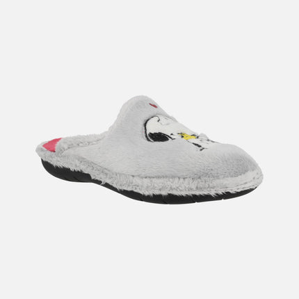Zapatillas de casa descalzas para mujer con diseño de Snoopy