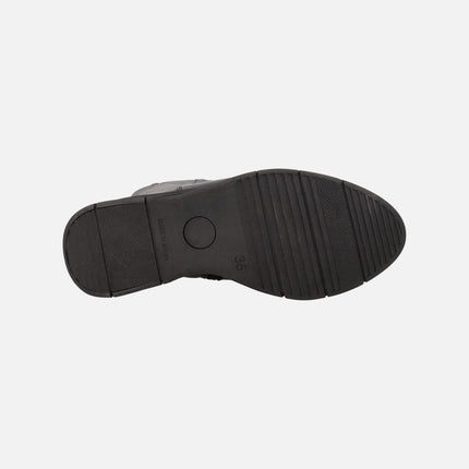 Botas altas en piel negra de Kaola