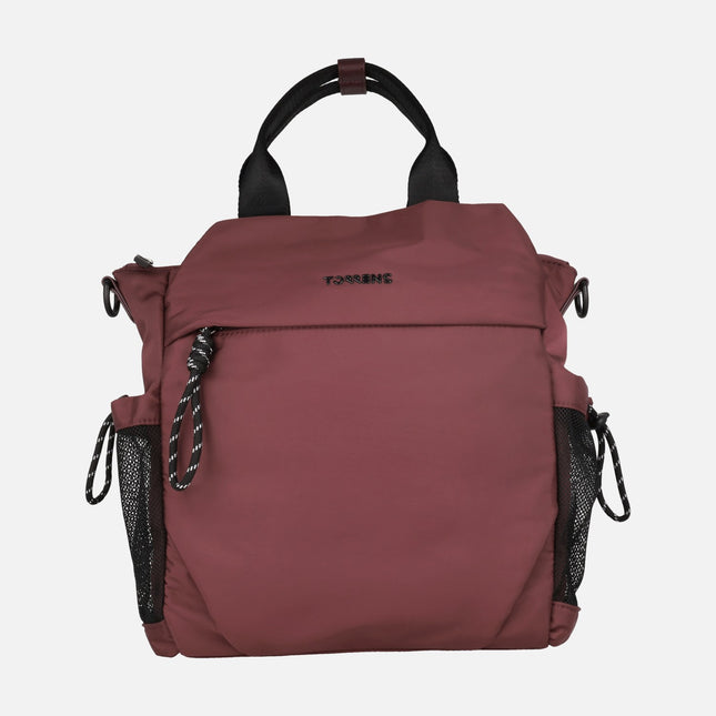 Bolsos mochila multi posición en tejido nylon