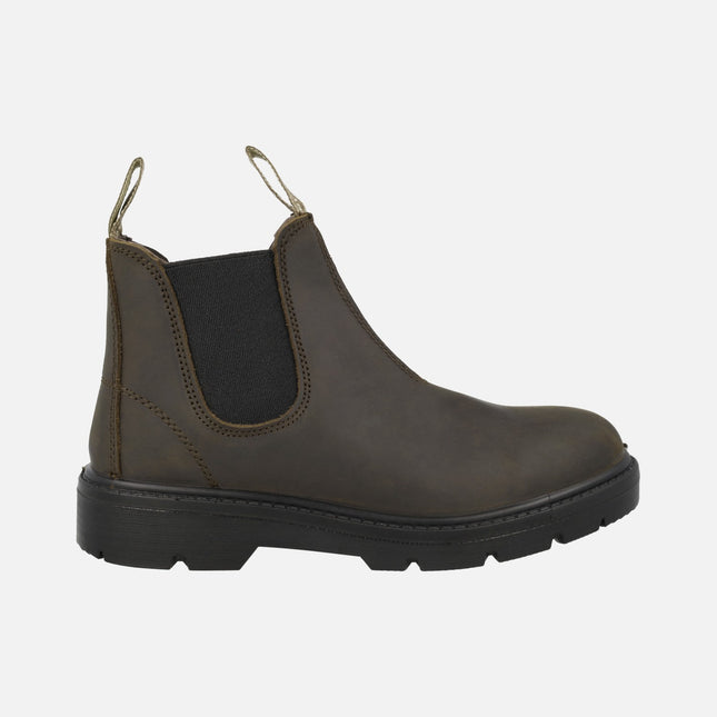 Botas KARA de piel engrasada estilo chelsea para hombre