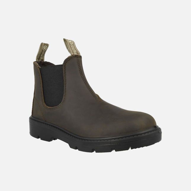 Botas KARA de piel engrasada estilo chelsea para hombre