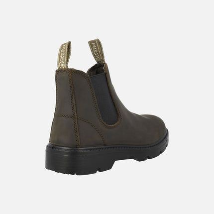 Botas KARA de piel engrasada estilo chelsea para hombre