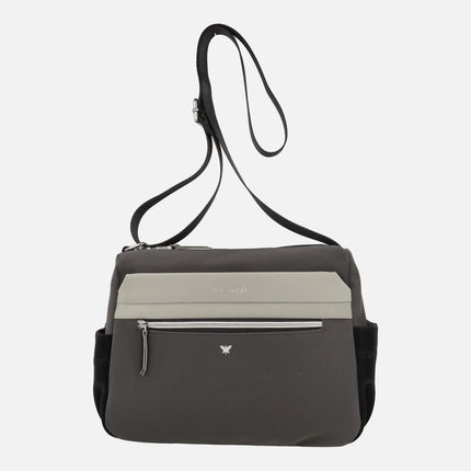 Bolsos bandolera rectangulares Pepe moll en combinado tricolor