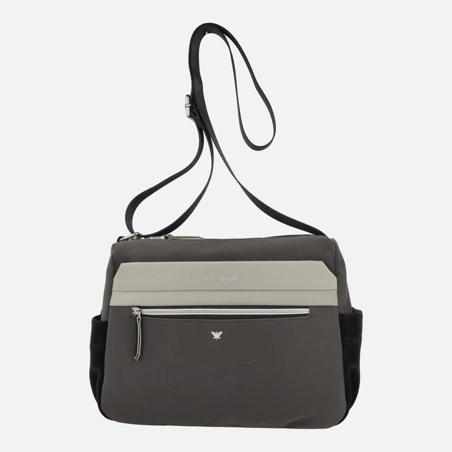 Bolsos bandolera rectangulares Pepe moll en combinado tricolor