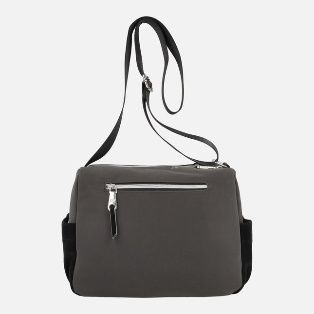 Bolsos bandolera rectangulares Pepe moll en combinado tricolor