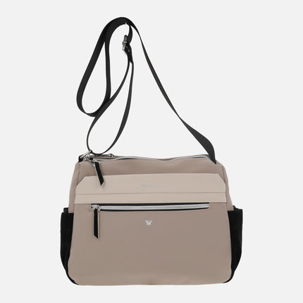 Bolsos bandolera rectangulares Pepe moll en combinado tricolor