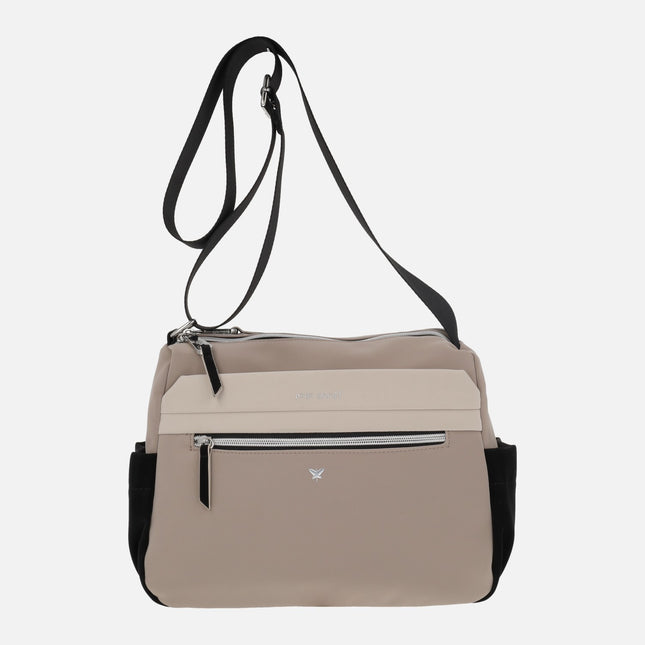 Bolsos bandolera rectangulares Pepe moll en combinado tricolor