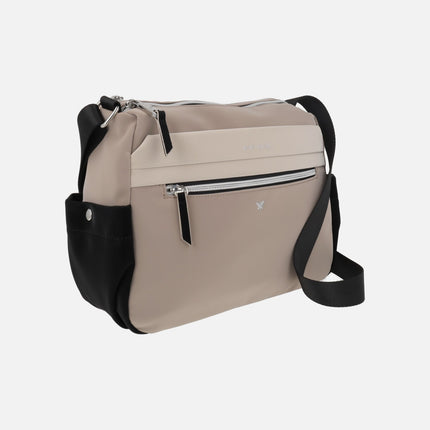 Bolsos bandolera rectangulares Pepe moll en combinado tricolor