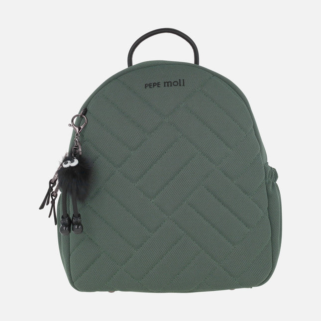 Mochilas acolchadas con adorno de llavero