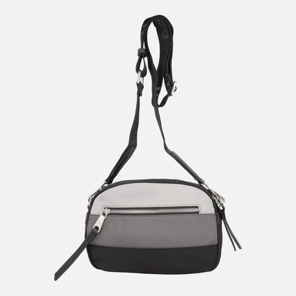 Bolsos bandolera tricolor con asa ajustable