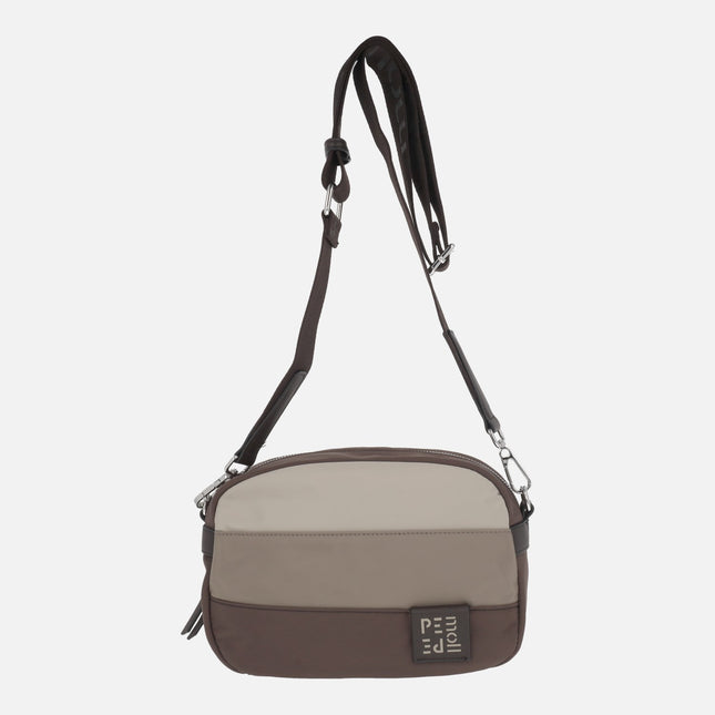 Bolsos bandolera tricolor con asa ajustable