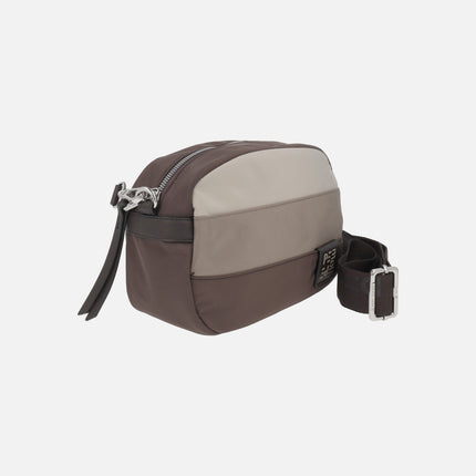 Bolsos bandolera tricolor con asa ajustable