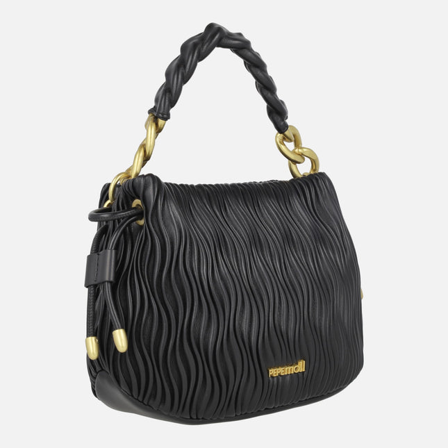 Bolsos de mano con textura de ondas