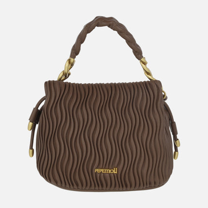 Wave texture handbags
