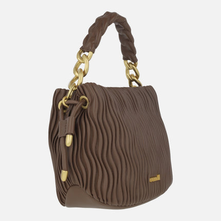Wave texture handbags