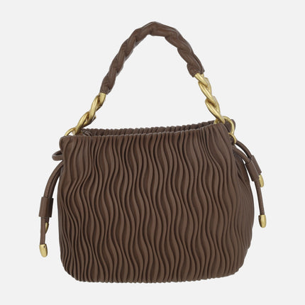 Wave texture handbags