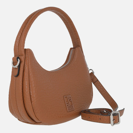 Half-moon-shaped bags with crossbody strap included