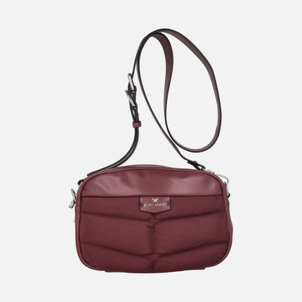 Bolsos bandolera en tejido acolchado con doble compartimento