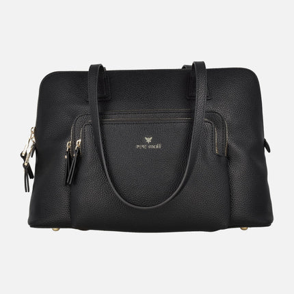 Bolsos en sintético negro con asas para hombro