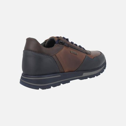 Deportivos de piel con membrana impermeable y cremallera