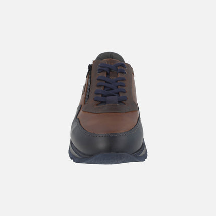 Deportivos de piel con membrana impermeable y cremallera