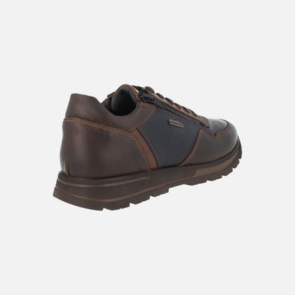 Deportivos de piel con membrana impermeable y cremallera