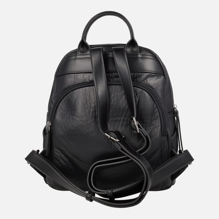 Mochilas Velvet efecto piel con doble compartimento y bolsillo antirrobo