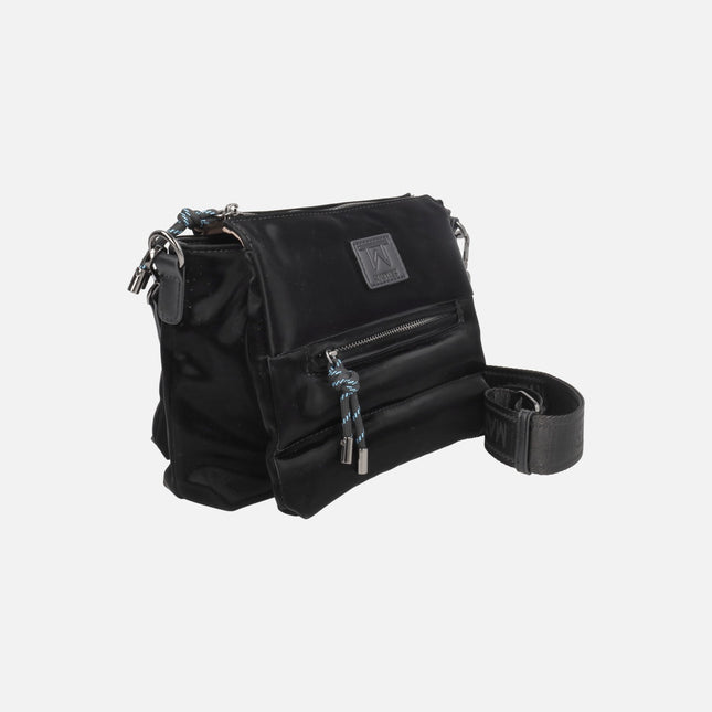 Bolsos bandolera Midnight con triple compartimento