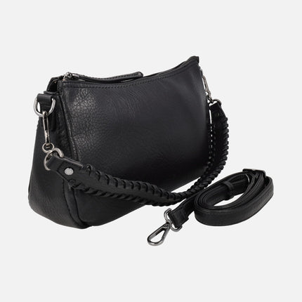 Bolsos Delara con asa trenzada para hombro y bandolera