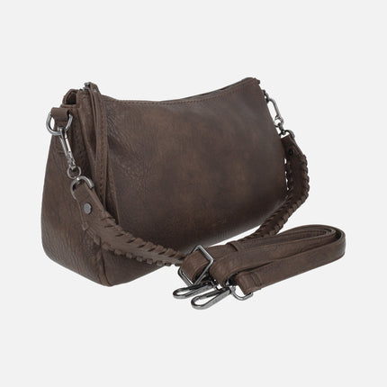 Bolsos Delara con asa trenzada para hombro y bandolera