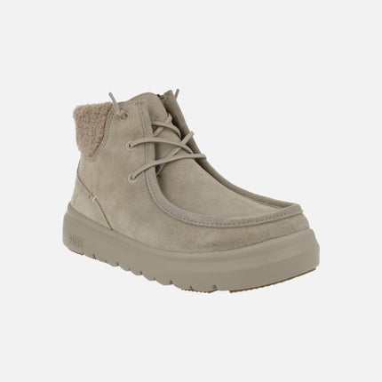 Botas de serraje hidrofugado con cordones elásticos Berna