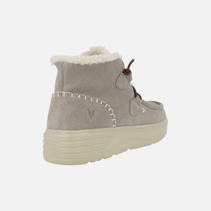 Botas de serraje hidrofugado Sydney con forro de pelo