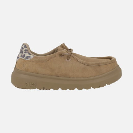 Zapatos wallabi en serraje hidrofugado Lyon