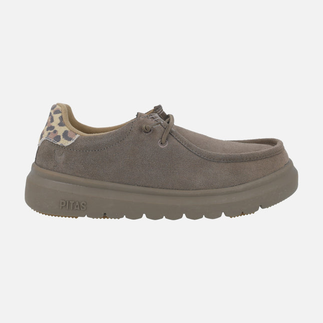 Zapatos wallabi en serraje hidrofugado Lyon